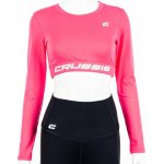 Crussis Dámský Crop Top dlouhý rukáv NEON PINK – Zbozi.Blesk.cz