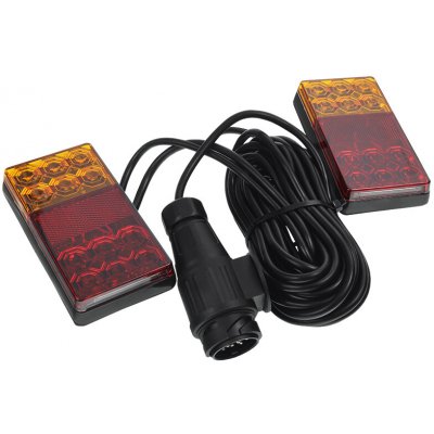 Sdružená světla s magnetem 16LED 150x80x21mm s kabeláží 13pin / 7,5 + 2,5 m – Hledejceny.cz