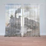 Sablio Záclony Parní lokomotiva: 2ks 150x250cm – Hledejceny.cz
