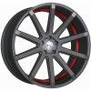 Alu kolo, lité kolo Corspeed DEVILLE 9,5x22 5x112 ET20 gunmetal trim red