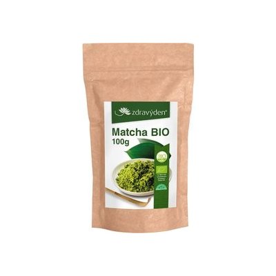 Zdravý den Matcha práškový zelený čaj Bio 100 g – Zbozi.Blesk.cz