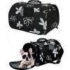 Potřeby pro cestování se psem JK Animals Flower Cestovní taška M 28 x 49 x 27 cm