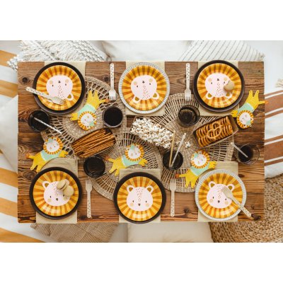 PartyDeco Ubrousky Lvíček 16x10cm 20ks – Zboží Dáma
