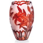 Bohemia Crystal Ručně broušená váza Lilie Rubín 300mm – Hledejceny.cz
