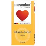 Masculan Ribbed a Dotted 10ks – Hledejceny.cz