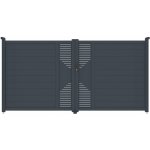 Brána G21 Marion 350x173 cm dvoukřídlá, antracitová (G21-BAMAR-173) – Sleviste.cz