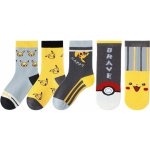 Snugs dětské ponožky Pokémon Pikachu a pokébal 5 párů – Zboží Dáma