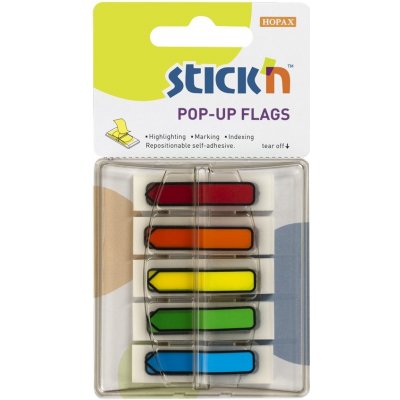 Záložky samolepicí Stick´n 45x12 mm, 5x30 lístků, šipky – Hledejceny.cz