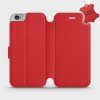 Pouzdro a kryt na mobilní telefon Pouzdro Mobiwear Luxusní flip Apple iPhone 6 / iPhone 6s kožené Červené