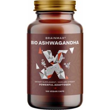 BrainMax BIO Ashwagandha ašvaganda, 660 mg, 100 rostlinných kapslí