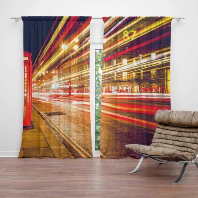 Závěsy Noční Londýn: 2 ks - 140x250 cm - Sablio – Hledejceny.cz