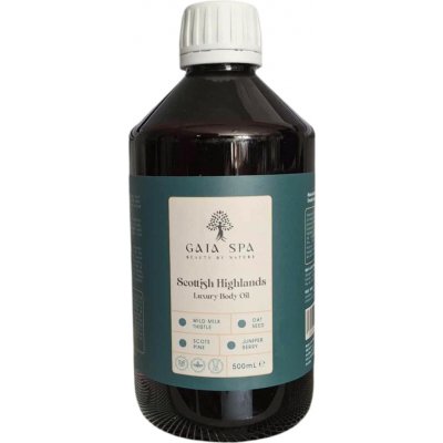 Tělový masážní olej Skotské vysočiny (Scottish Highlands)- GAIA SPA Objem: 500ml – Sleviste.cz