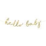 Banner Little Star Hello Baby ZLATÝ 18x70 cm – Zboží Dáma