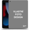 Pouzdro na tablet Picasee silikonový černý obal pro Apple iPad 10.2" 2021 9. gen Vlastní design/motiv