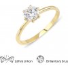 Prsteny Lillian Vassago zlatý prsten se zirkonem LLV22 GR012Y