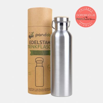 Pandoo Nerezová termoska s bambusovým víčkem 750 ml – Zboží Dáma