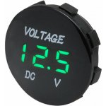 Digitální voltmetr - zelený displej / napájení 12 - 24 V – Zboží Mobilmania