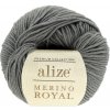 Příze Alize Merino Royal 87 šedá