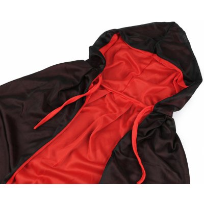 plášť s kapucí černá červená – Zboží Dáma