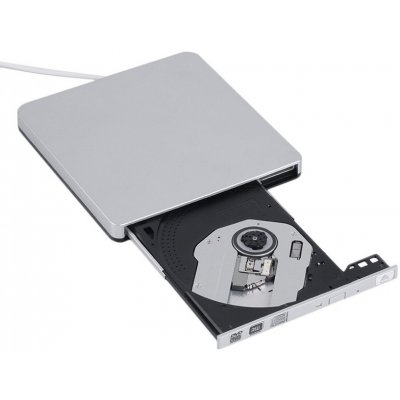 AppleMix Optická mechanika CD / DVD / DVD-RW - externí - USB 3.0 připojení - stříbrná