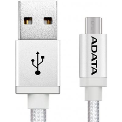 ADATA AMUCAL-100CMK-CSV Micro USB, 1m, stříbrný – Zbozi.Blesk.cz