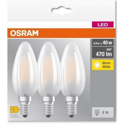 Osram SADA 3x LED žárovka B40 E14/4W/230V 2700K – Zboží Mobilmania