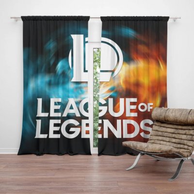 Sablio Závěs League of Legends Glow: 2ks 140x250cm – Hledejceny.cz