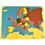 Montessori puzzle mapa Evropa bez rámečku – Zboží Mobilmania