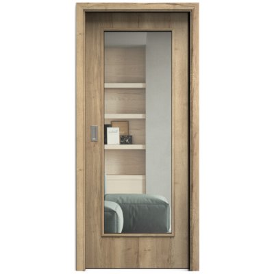 Sapeli Elegant Komfort M40 posuvné dub Halifax 120 x 210 cm Čiré sklo – Hledejceny.cz