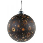 NIPEKO Dekor.koule černá 15cm LED – Hledejceny.cz