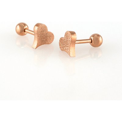 MPM ocelové z chirurgické oceli Earrings 7441 Rose Gold