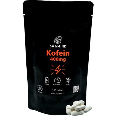 Shamind Kofein tablety 400mg 240 kapslí – Zbozi.Blesk.cz