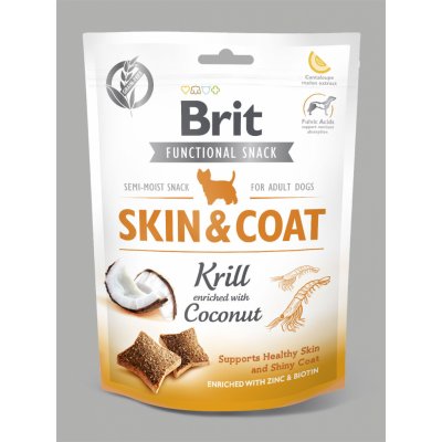 Brit snack Skin Coat krill & coconut 150 g – Zbozi.Blesk.cz
