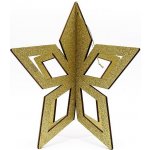 Decoled zlatá hvězda 3D 30 cm