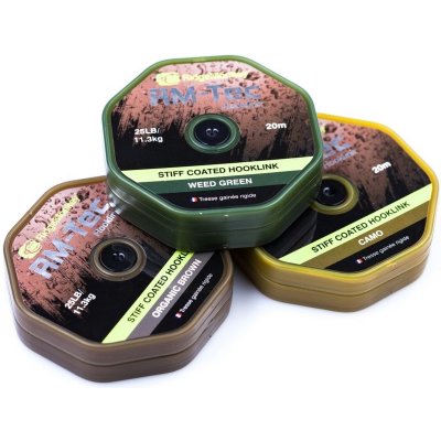 RidgeMonkey šňůra RM Tec Stiff Coated Hooklink Zelená 20m 25lb – Hledejceny.cz