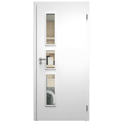 Sapeli Elegant Komfort M33 otočné bílá hladká 80 x 210 cm Čiré sklo – Hledejceny.cz