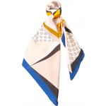 Mar.Co dámský šátek s geometrickým vzorem modrý – Zboží Dáma