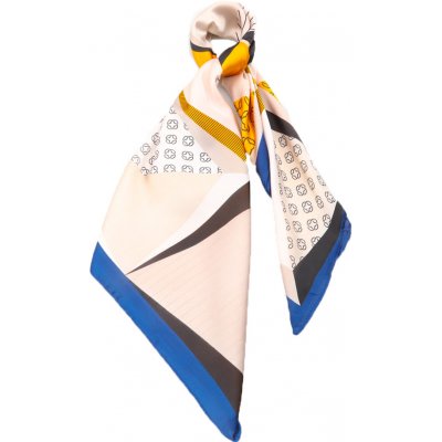Mar.Co dámský šátek s geometrickým vzorem modrý – Zboží Dáma