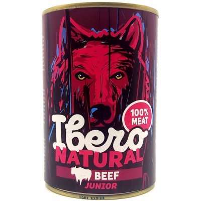 Ibero NATURAL dog JUNIOR beef 15 x 400 g – Hledejceny.cz