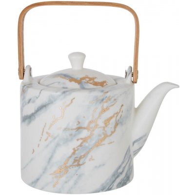Premier Housewares Bílá porcelánová konvice na čaj Luxe 800 ml – Zboží Mobilmania