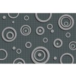 Dimex MS-5-0302 vliesová fototapeta na zeď 3D Kovové kruhy rozměry 375 x 250 cm – Zboží Dáma