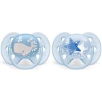 Philips Avent šidítko Ultrasoft Deco pro kluky modrá 2 ks – Zboží Dáma