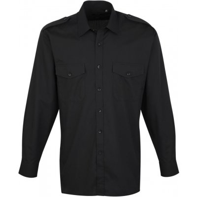 Premier pilotní košile s dlouhým rukávem PR 210 black – Sleviste.cz