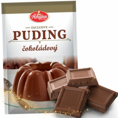 Amylon Exclusive puding čokoládový 40 g – Zbozi.Blesk.cz