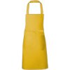 Zástěra Link Kitchen Wear Hobby zástěra s přední kapsou Žlutá X994