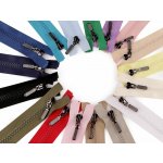Kostěný zip No 5 délka 30 cm s ozdobným jezdcem Varianta: 322 černá, Balení: 1 ks – Hledejceny.cz