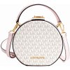 Kabelka Michael Kors Serena circle crossbody logo vanilla růžová