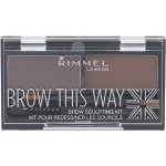 Makeup Revolution London Brow Sculpt Kit set a paletka na obočí Medium Brown 2,2 g – Hledejceny.cz