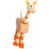 Dřevěná hračka Small Foot Malá oranžová žirafa 13 cm