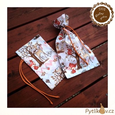 Podzimní les plátěný pytlík 14 x 25 cm – Zboží Mobilmania